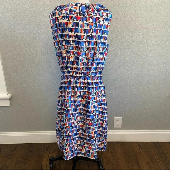 Kate Spade Multicolored Brushstroke Silk Dress Size 8 EUC - Picture 4 of 6